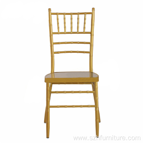 Gold Tiffany Dinner Metal Steel Chiavari Chairs